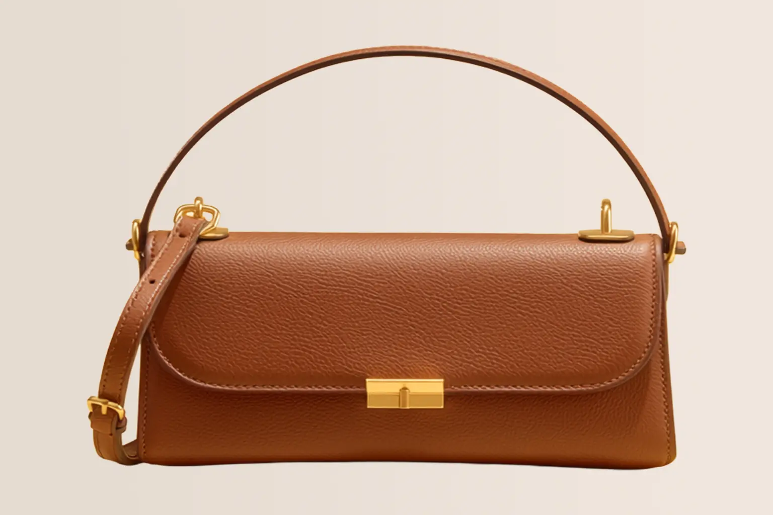 Leather baguette bags collection